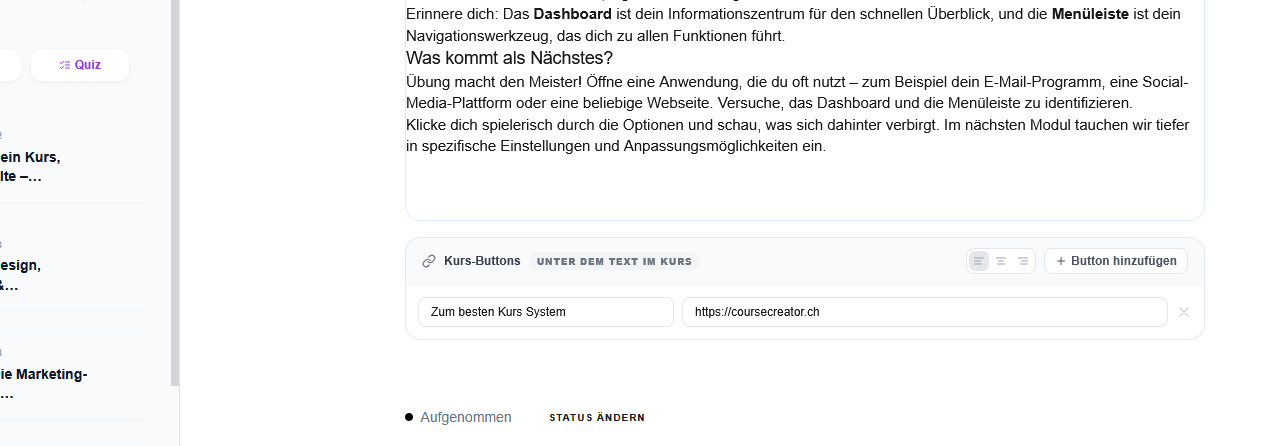 Lektionen erstellen