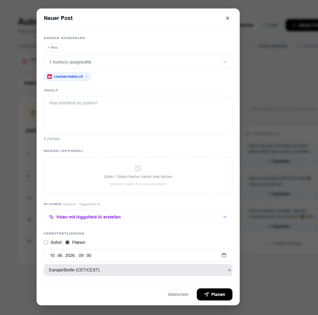 Autoposter Dashboard